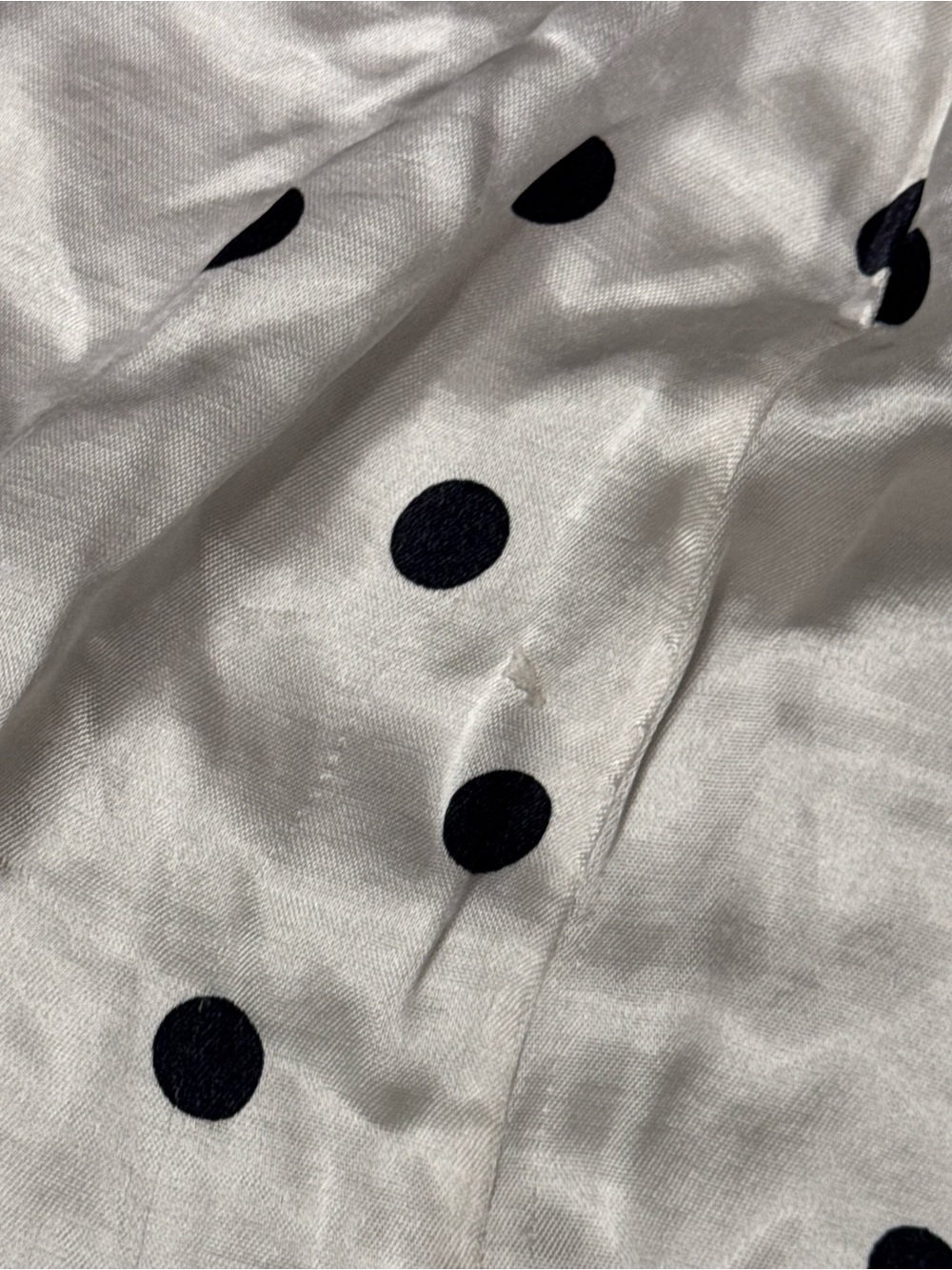 Topshop Satin Spot Ruffle Wrap Skirt - Picture 9 of 10